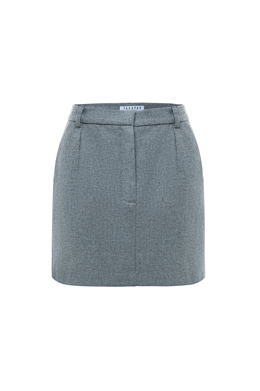 Grey wool skirt