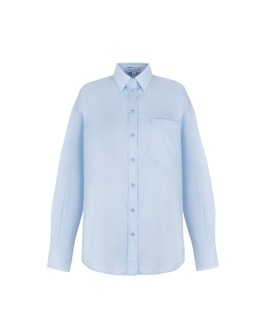 Oversize light blue shirt