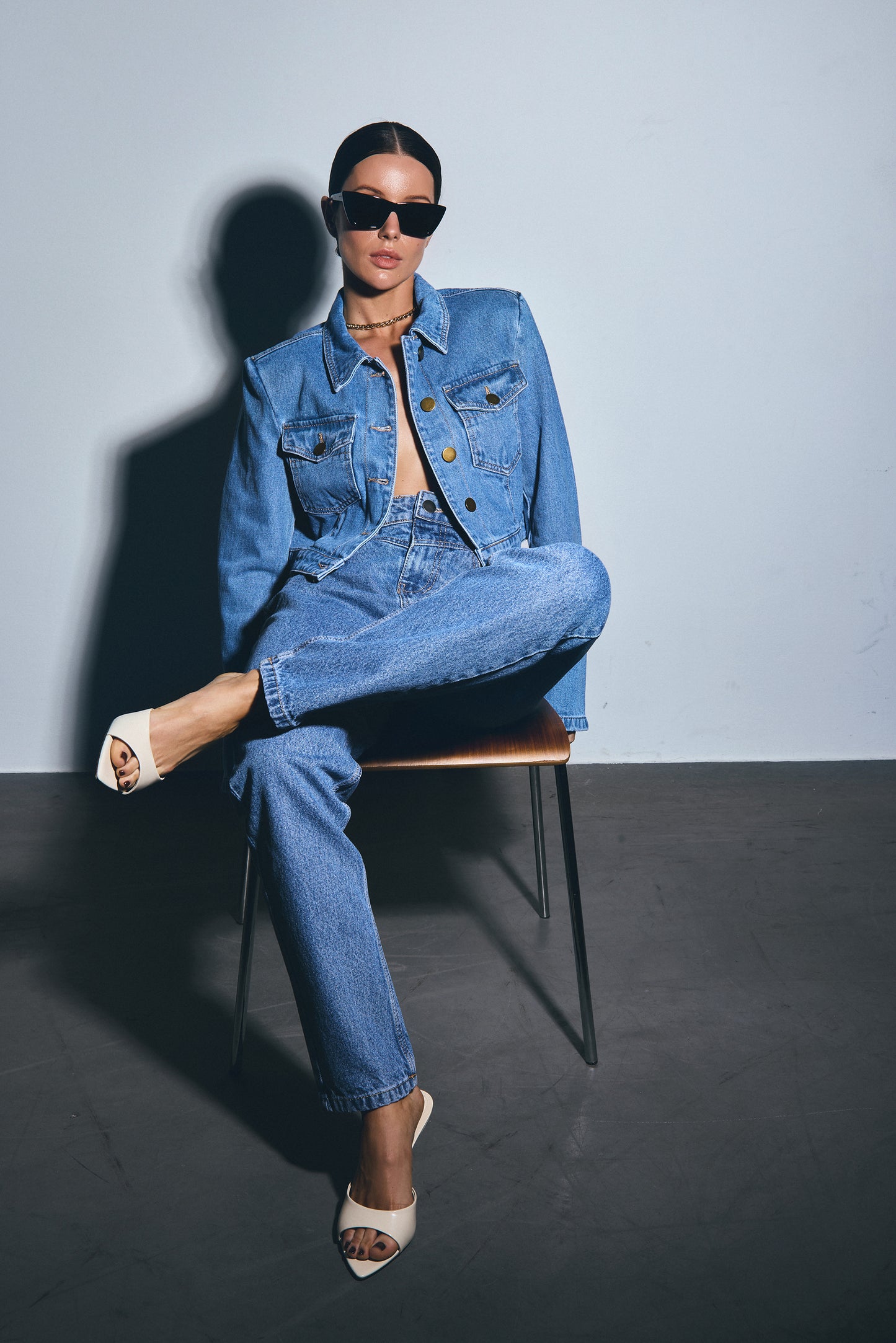 Blue denim jacket