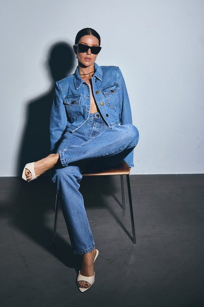 Blue denim jacket