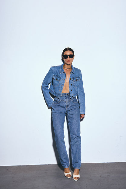 Blue denim jacket