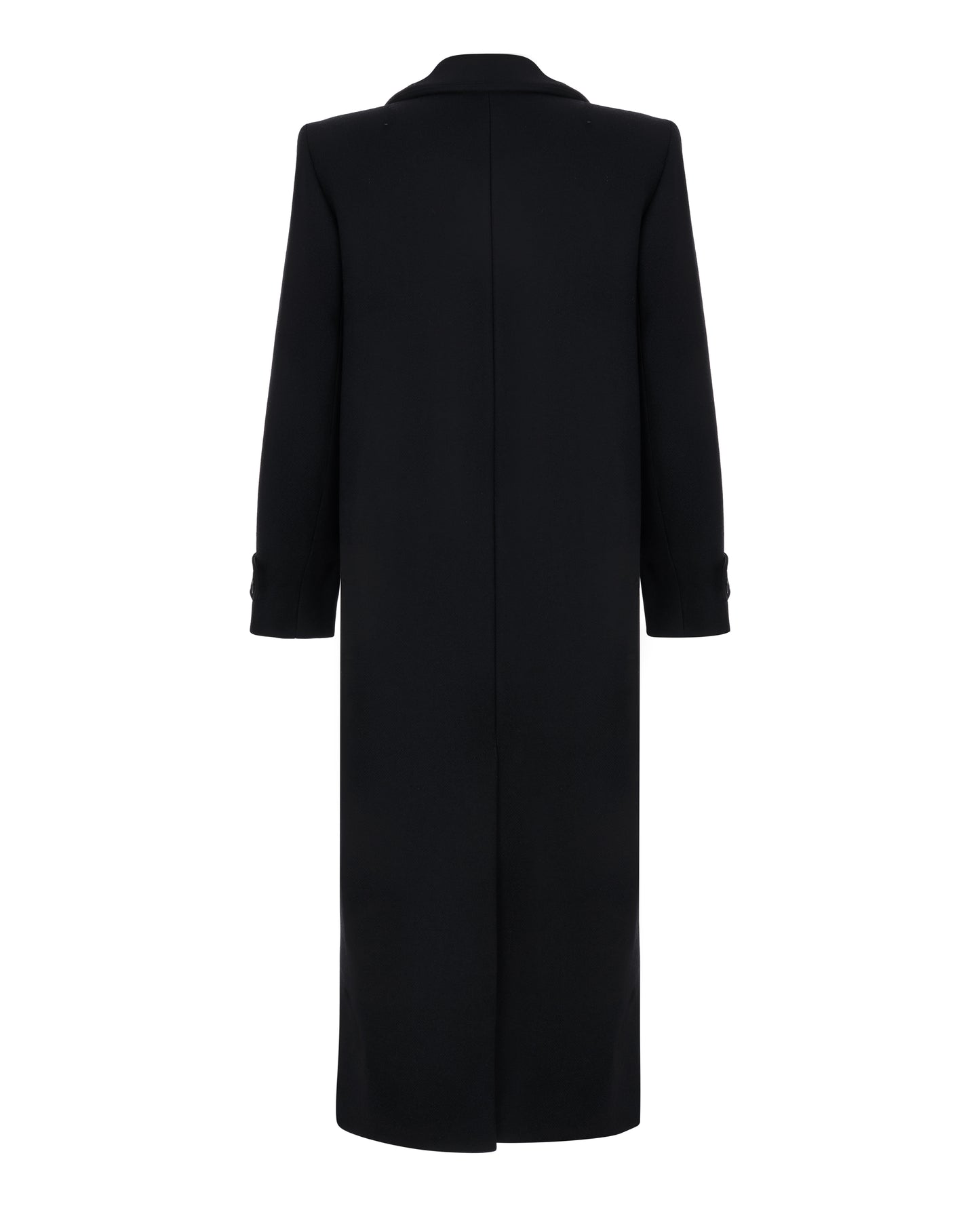 Double-breasted maxi coat