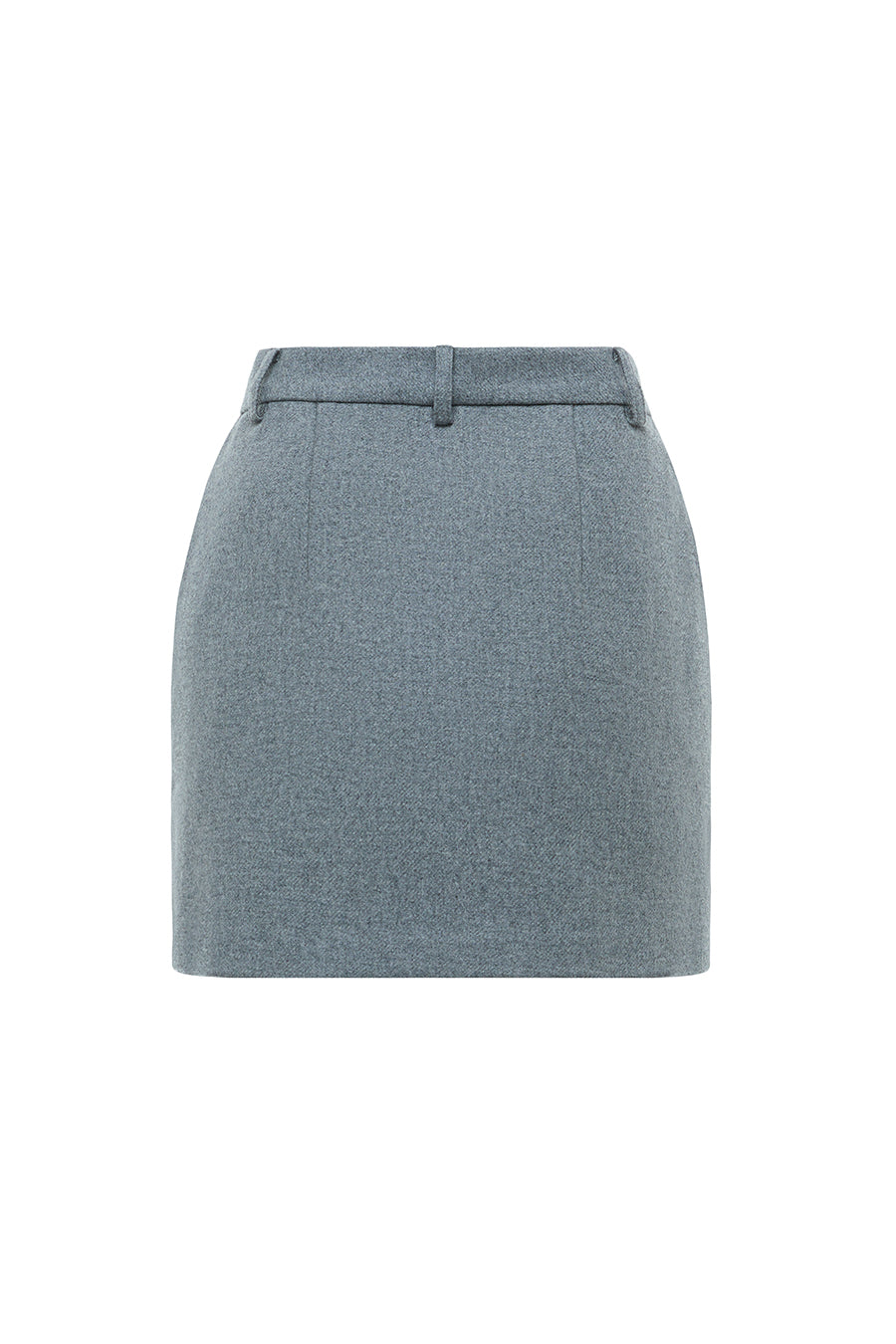 Grey wool skirt