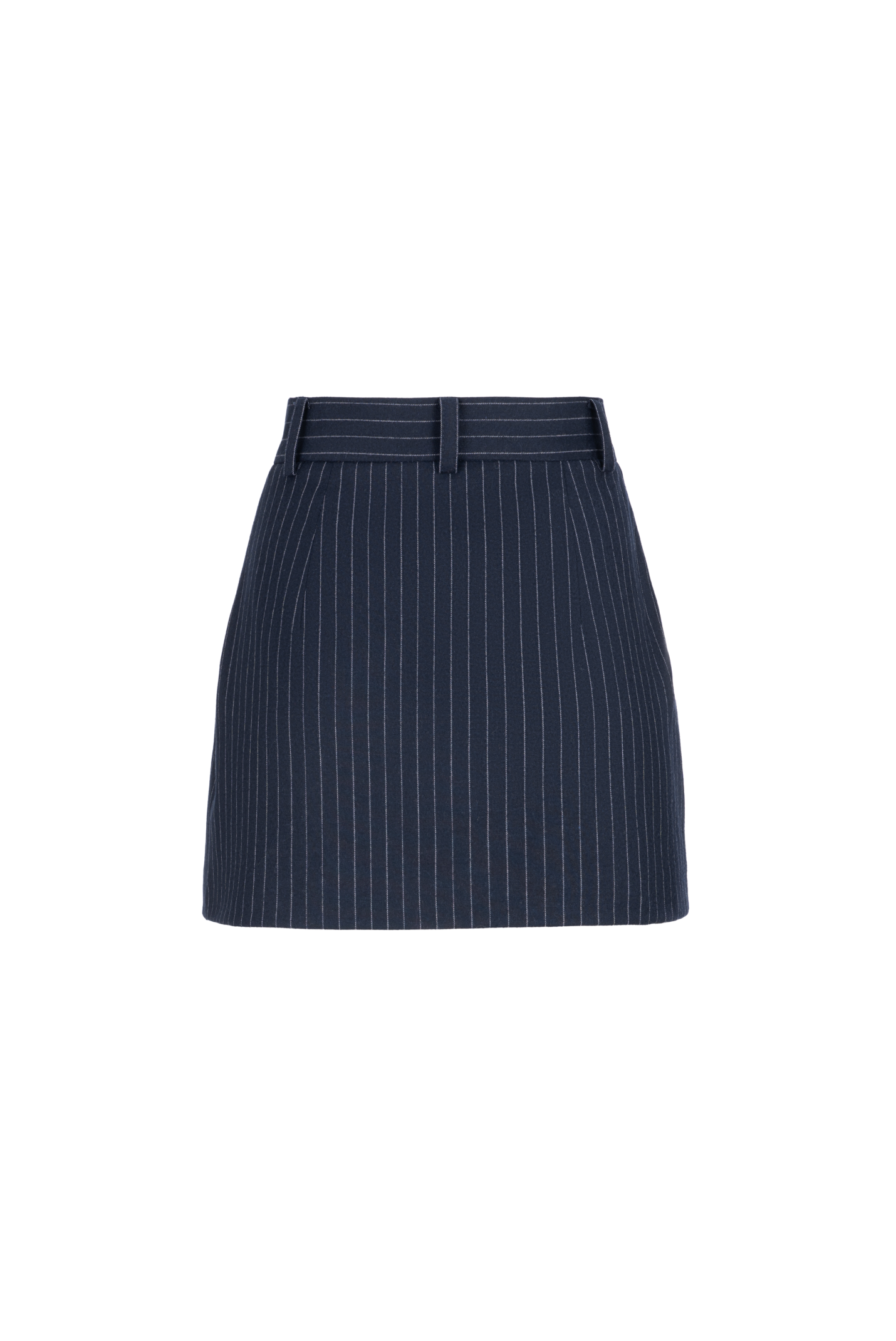 Blue striped skirt